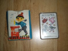 Régi retró orosz Fekete Péter kártya német gyerekkártya hiánytalan