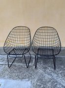 Retro minimal design kerti garnitúra 4 db fotel és asztal