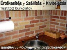 Rusztikus tégla, Sarokelem - Szeletelt Tégla - Vágott tégla Országos