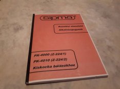 Sipma Z-224 (PK-4000) kezelési útmutató, katalógus