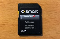 Smart 453 Cool & Media 2019 s Európa térkép SD