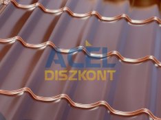 Szinusz mintás cserepeslemez fényes bevonattal 0,4 mm-es vastagsággal