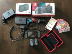 Szürke Nintendo Switch (sok extra, 6 játék)