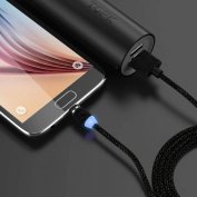Telefon Micro USB, IOS, Type-C Mágnes Töltő Kábel 1 méter