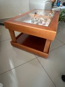 Tömörfa dohányzó asztal