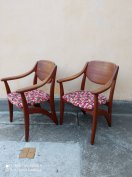 Tömörfa székek 4db skandináv retro