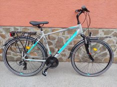 Új Capriolo Roadster Trekking 28-as, 2021-es, alu. ffi. kerékpár garan