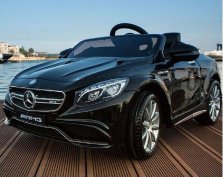 Új Mercedes AMG S 63 Elektromos kisautó 12 Voltblack3 sebesség, USB,