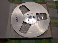 Új (NOS) Akai R-7M 18 cm - hibátlan fém magnó orsó dobozában