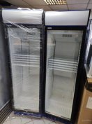 Üvegajtós hűtők újszerű állapotban, garanciával:400 literesek