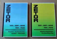 Zetor 5011, 6011, 6045, 7011, 7045 kezelési, javítási és alkatrészkat