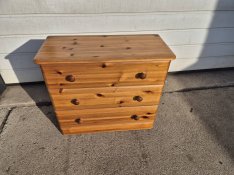 fiókos fenyő mini komód kis szekrény 