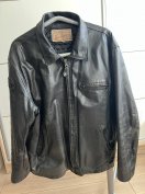 vintage fekete színű Diesel bőrdzseki