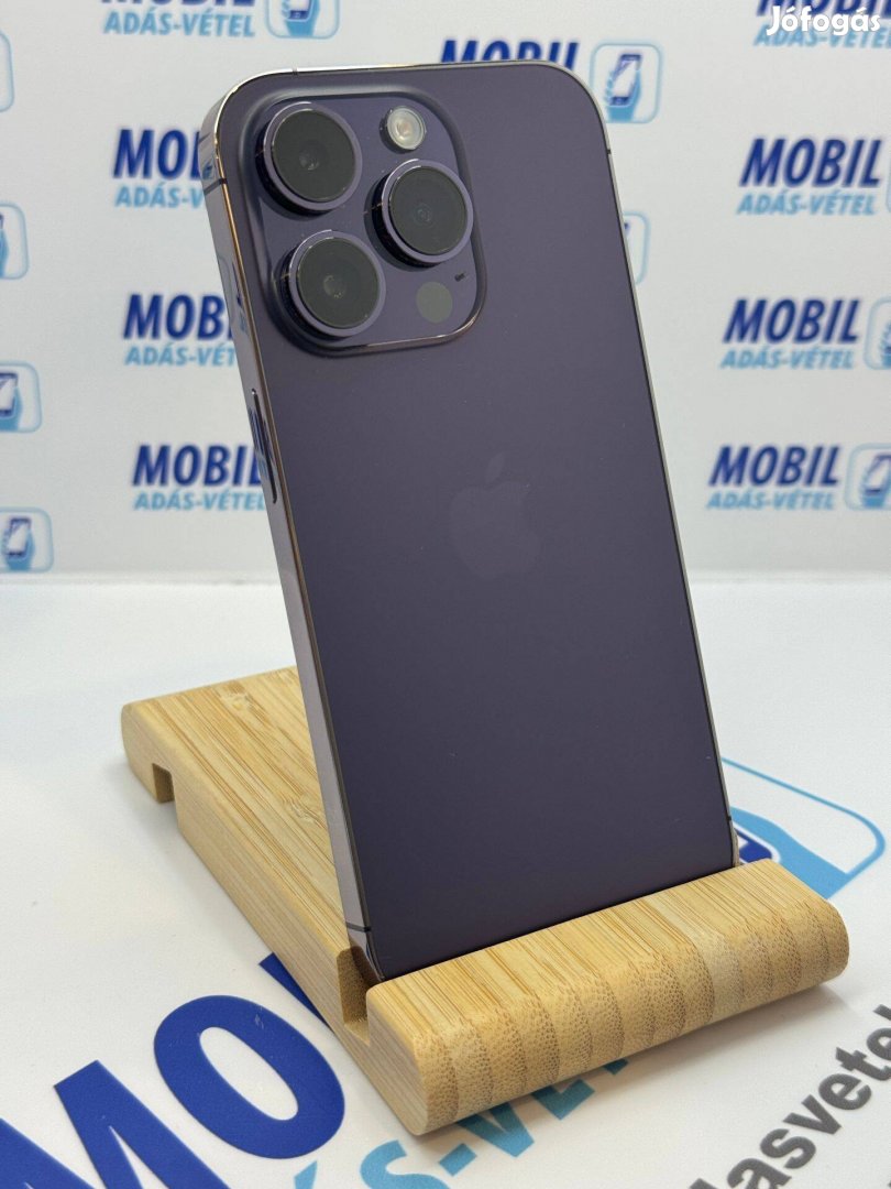 006 Apple iphone 14 Pro 128GB, 100% akkumulátor, 12 hónap garancia!