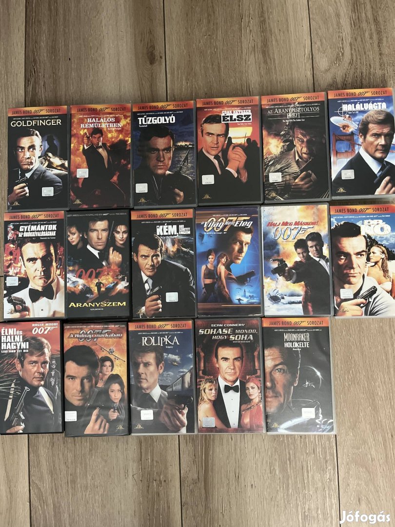 007 James Bond pakk vhs kazetta