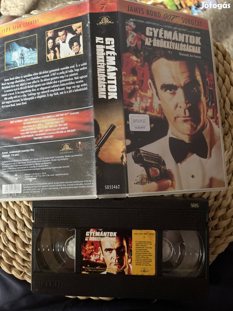 007 gyémántok az örökkévalóságnak vhs