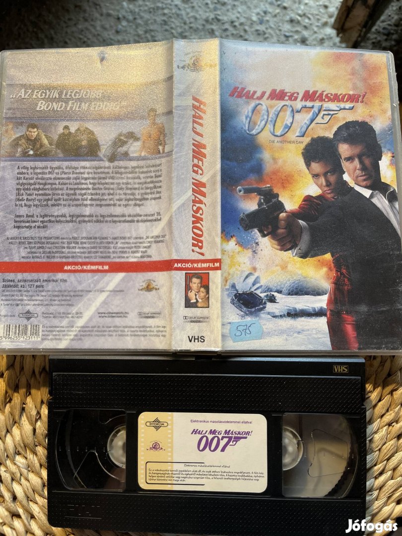 007 halj meg máskor vhs kazetta