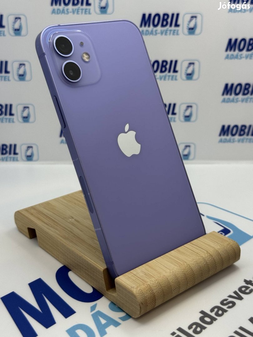 011 Apple iphone 12 128GB, 100% akku, 12 hónap garancia!