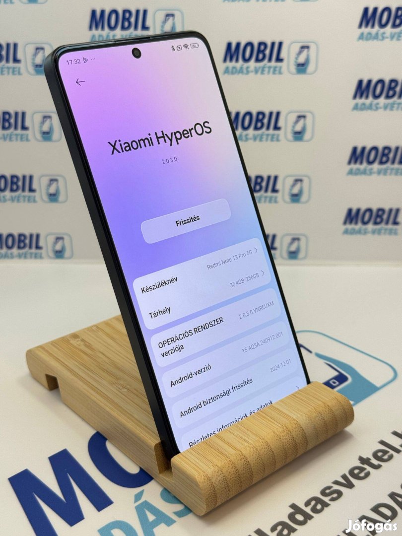 012 Xiaomi Redmi Note 13 Pro 5G 12.256GB, 12 hónap garancia!