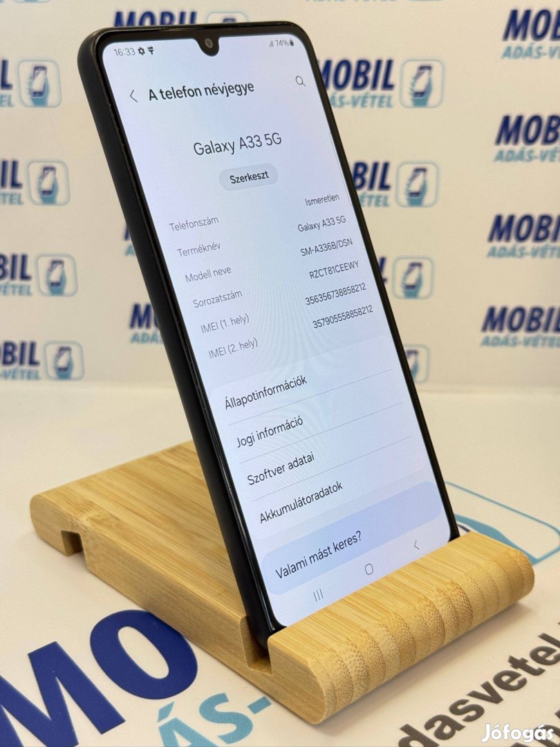 014 Samsung Galaxy A33 5G 6.128GB, 12 hónap garancia!
