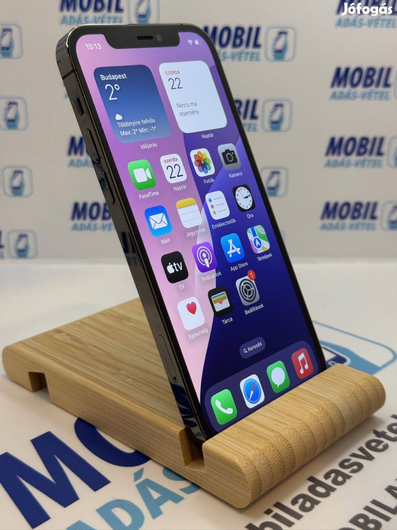 016 Apple iphone 12 Pro 128GB, 100% akkumulátor, 12 hónap garancia