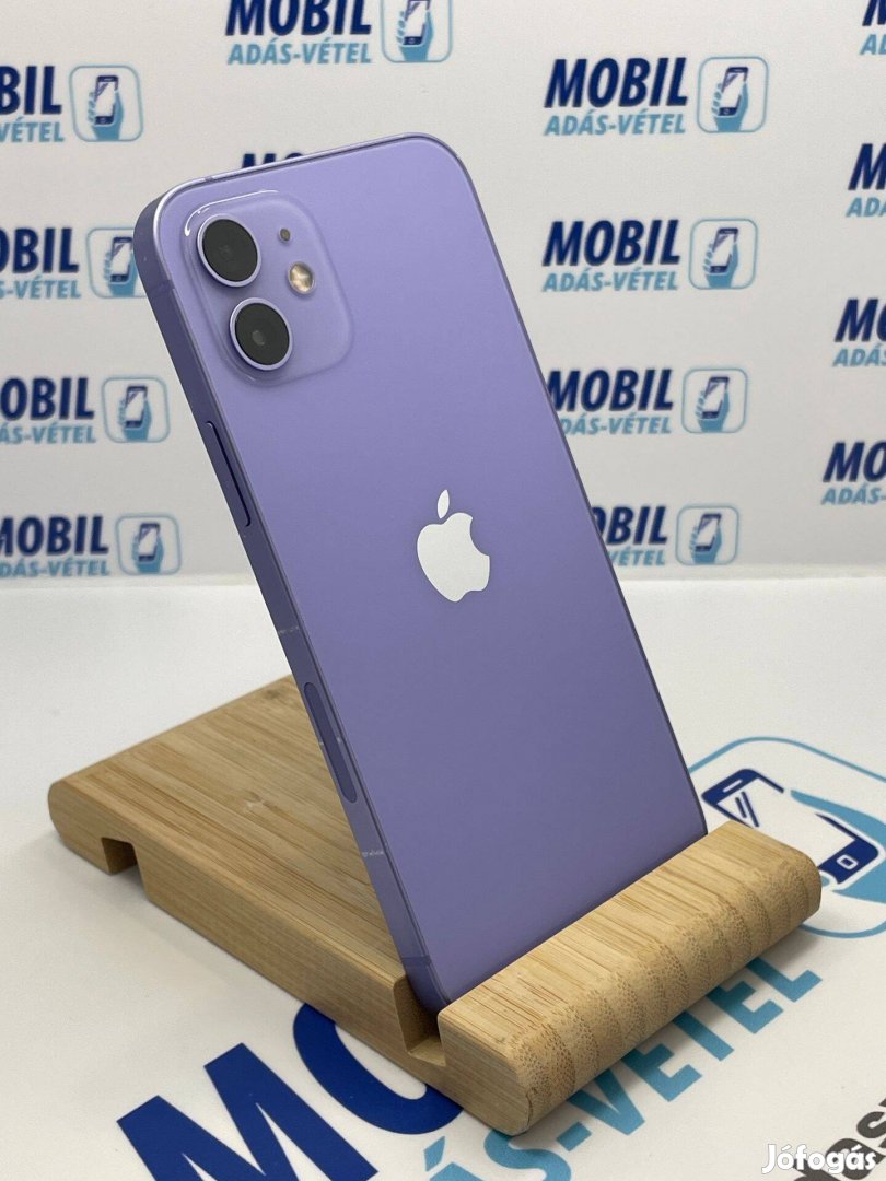 025 Apple iphone 12 128GB, 100% akkumulátor, 12 hónap garancia!