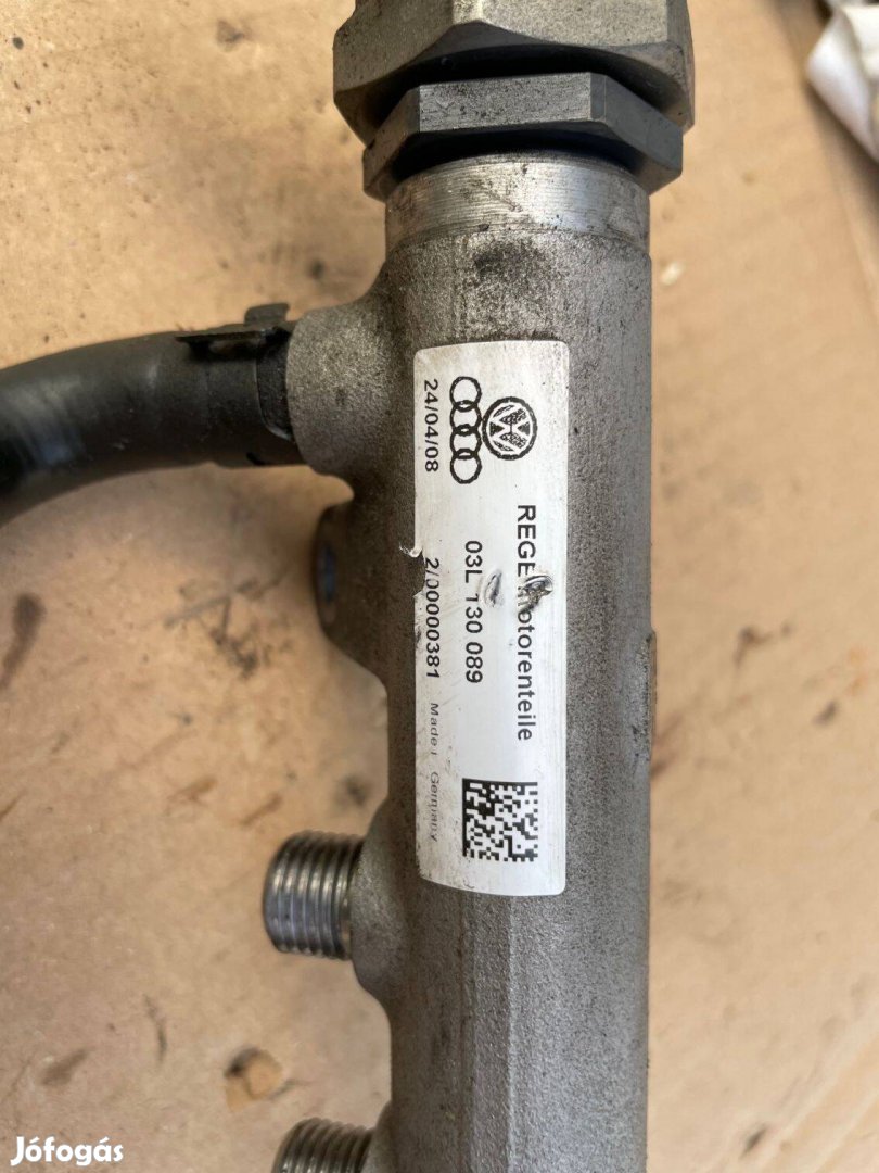 03L 130 089 Közösnyomócső + szelep / VW 2.0 Crtdi
