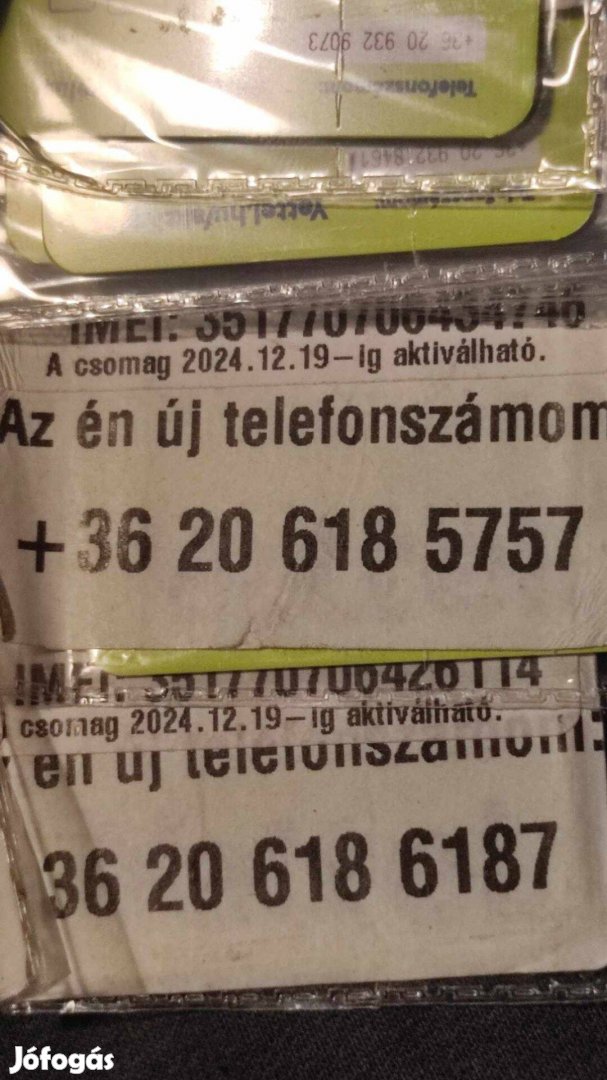 06(20)618-618-7 telefonszámú sim kártya eladó