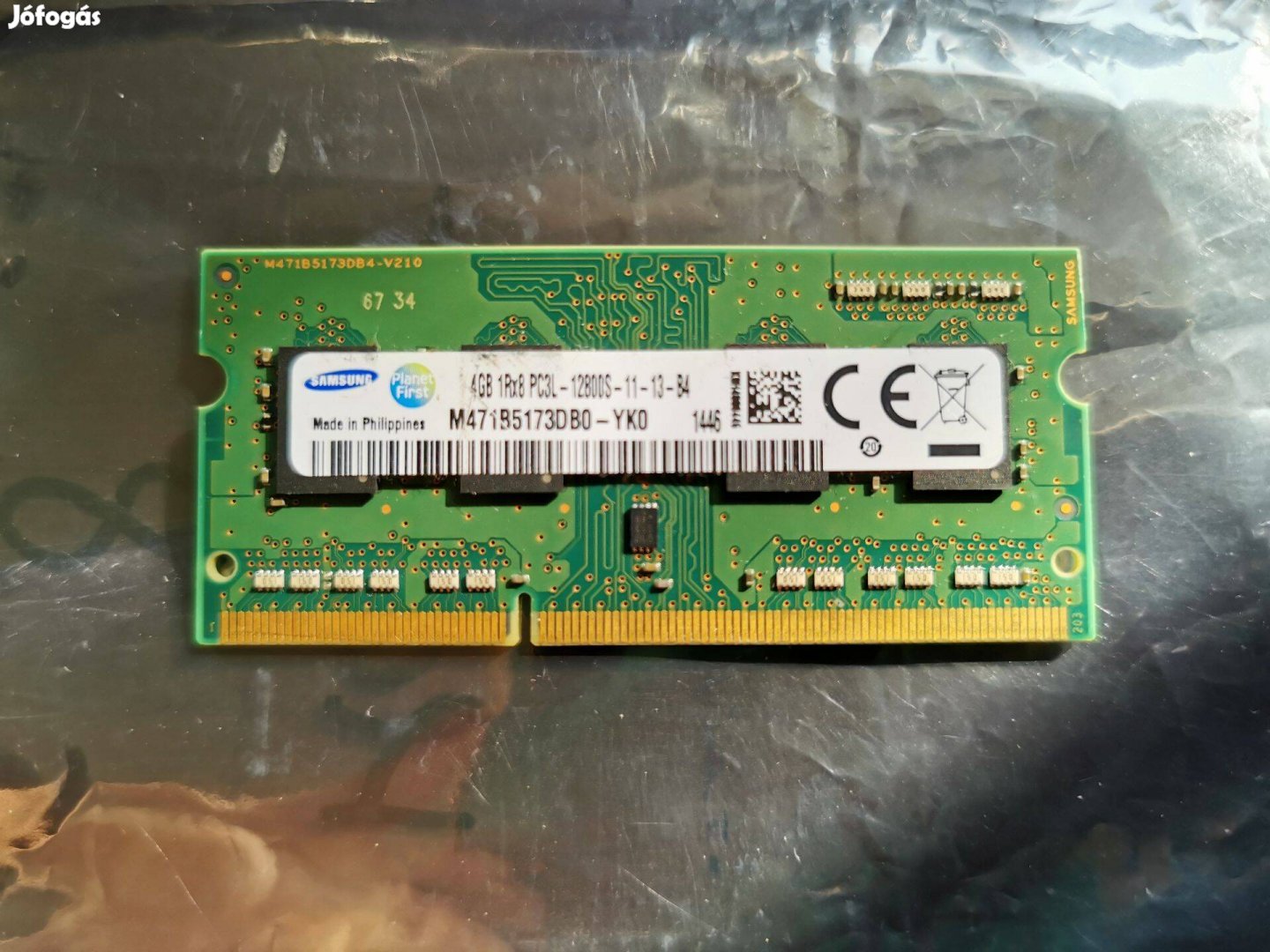07/1 Samsung M471B5173DB0 4gb 3 hónap garancia PC3L DDR3 ram memória