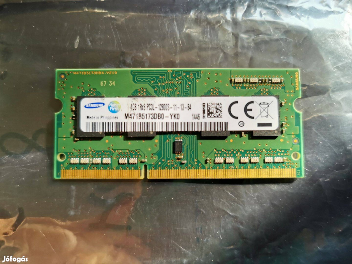07/1 Samsung M471B5173DB0 4gb 3 hónap garancia PC3L DDR3 ram memória