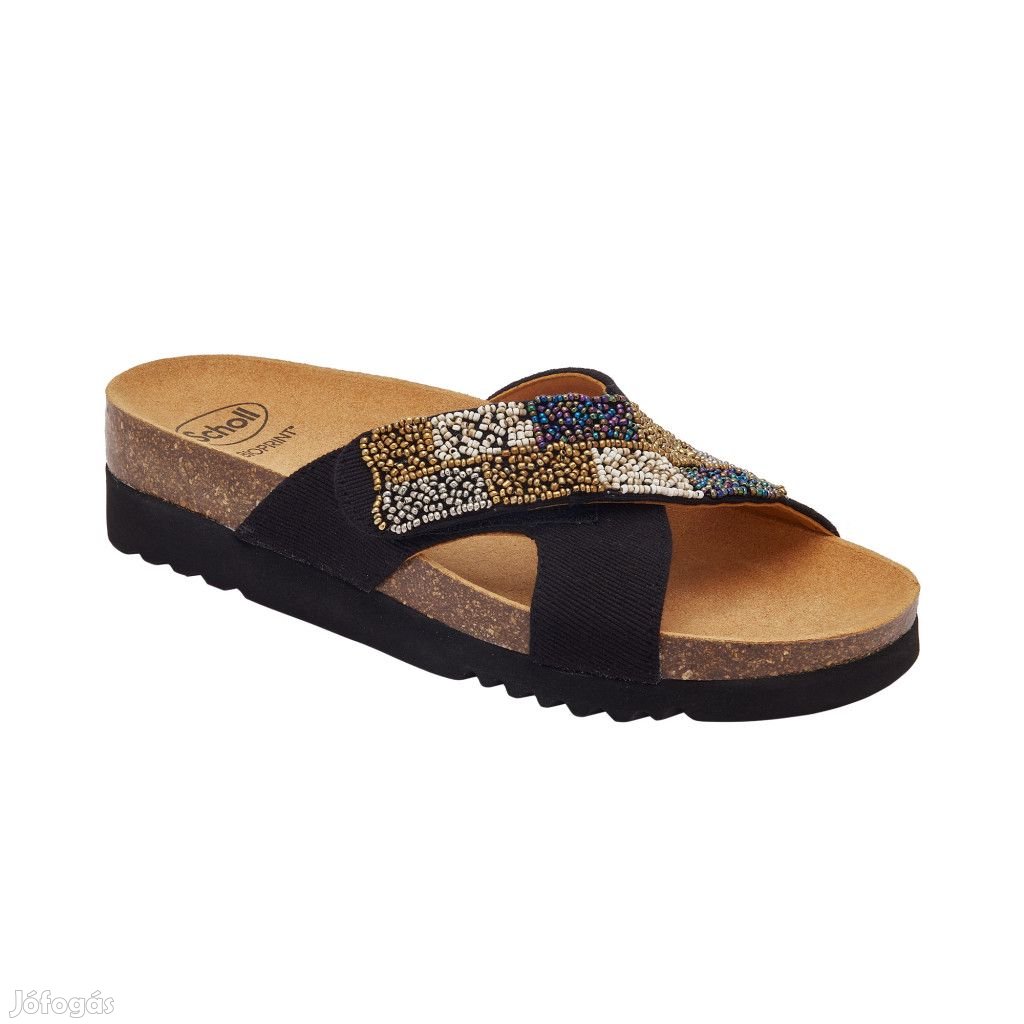 0Ft kiszállítás!  Scholl LASERENA STRAPS FEKETE papucs 39, 41