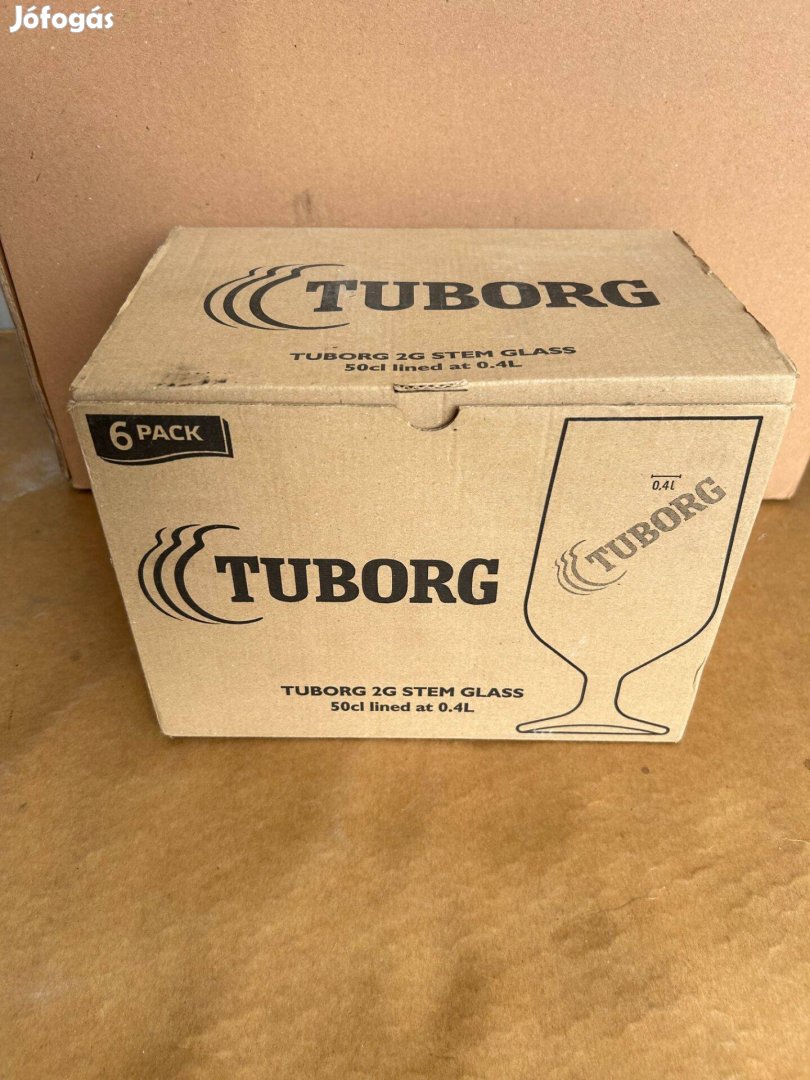 0,4 l. Tuborg talpas pohár