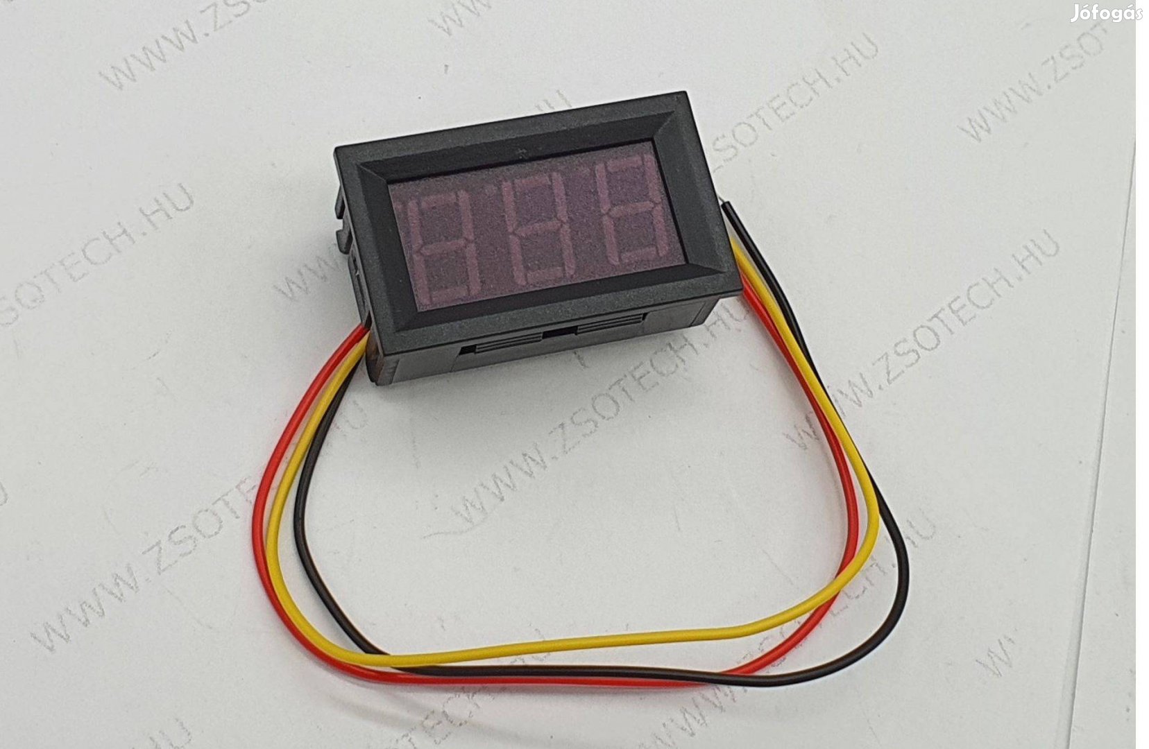 0.56" Feszültség kijelző mérő 0-100V DC LED kalibrálható állítható