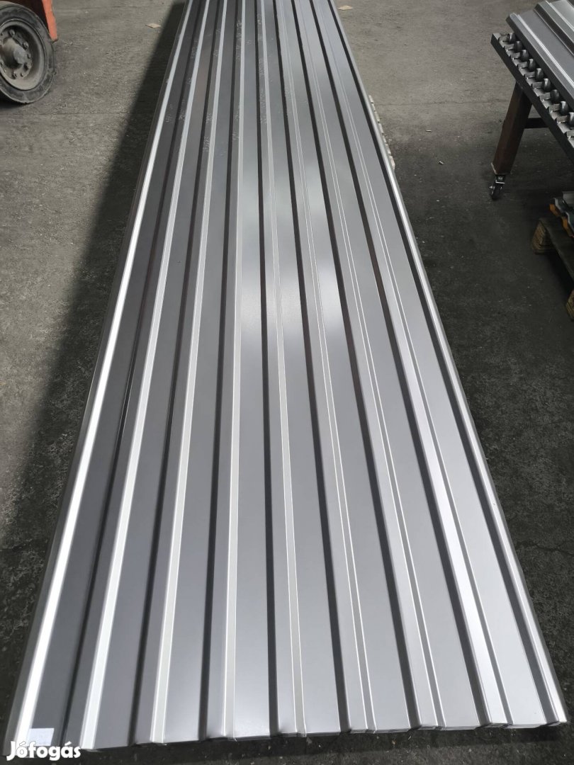 0.6 vastag szürke RAL9007 trapézlemez, tetőlemez, kerítés,
