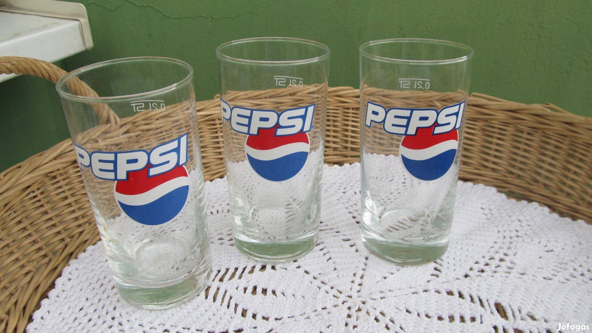 0, 2 L-es Pepsis pohár 3 db