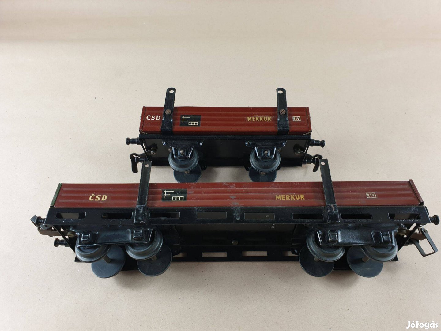 0-ás Merkur Tehervagon - Vagon - 2 db Egyben - Pévé Nyomtávú