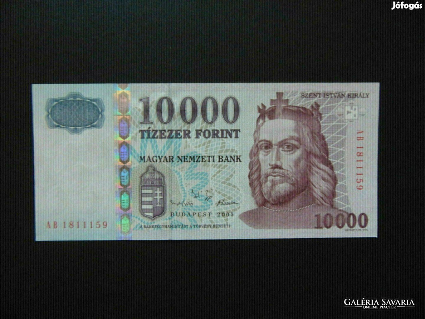 10000 forint 2005 AB Hajtatlan nagyon szép bankjegy