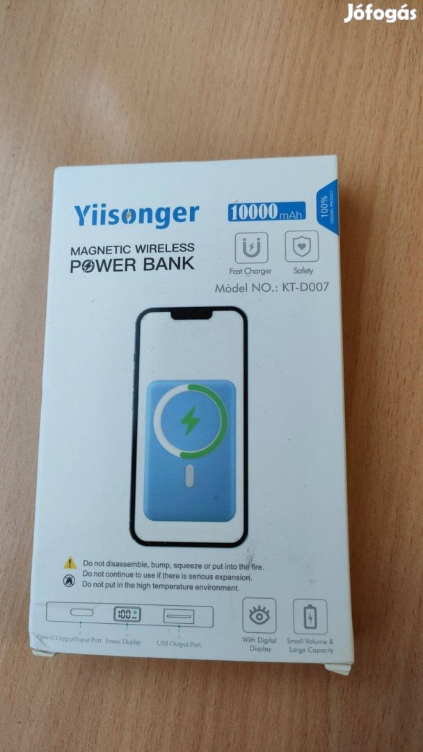 10000mAh vezeték nélküli powerbank