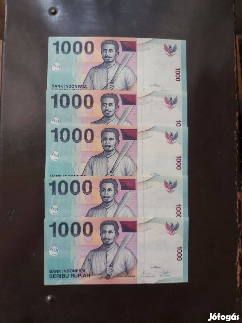 1000 Indonéz rupia sorszám követő Unc