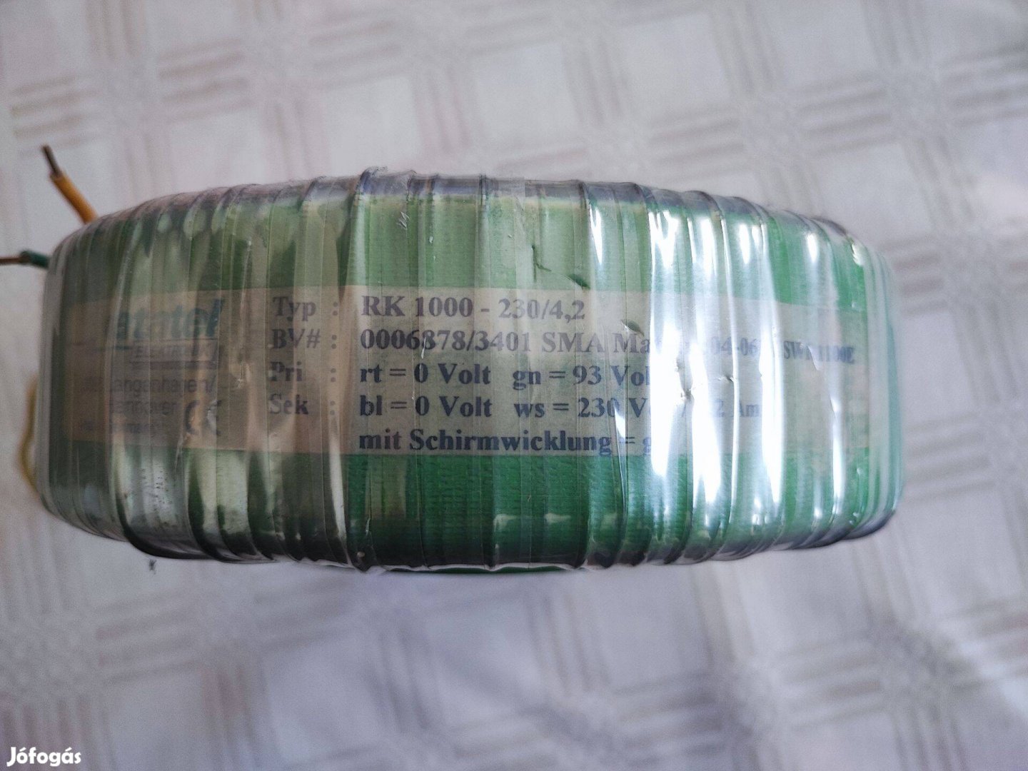 1000 VA toroid transzformátor 93V /230V