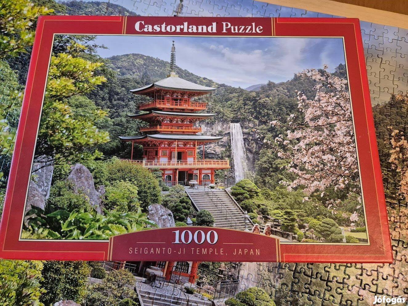 1000 darabos Castorland puzzkle/kirakó erdei ház