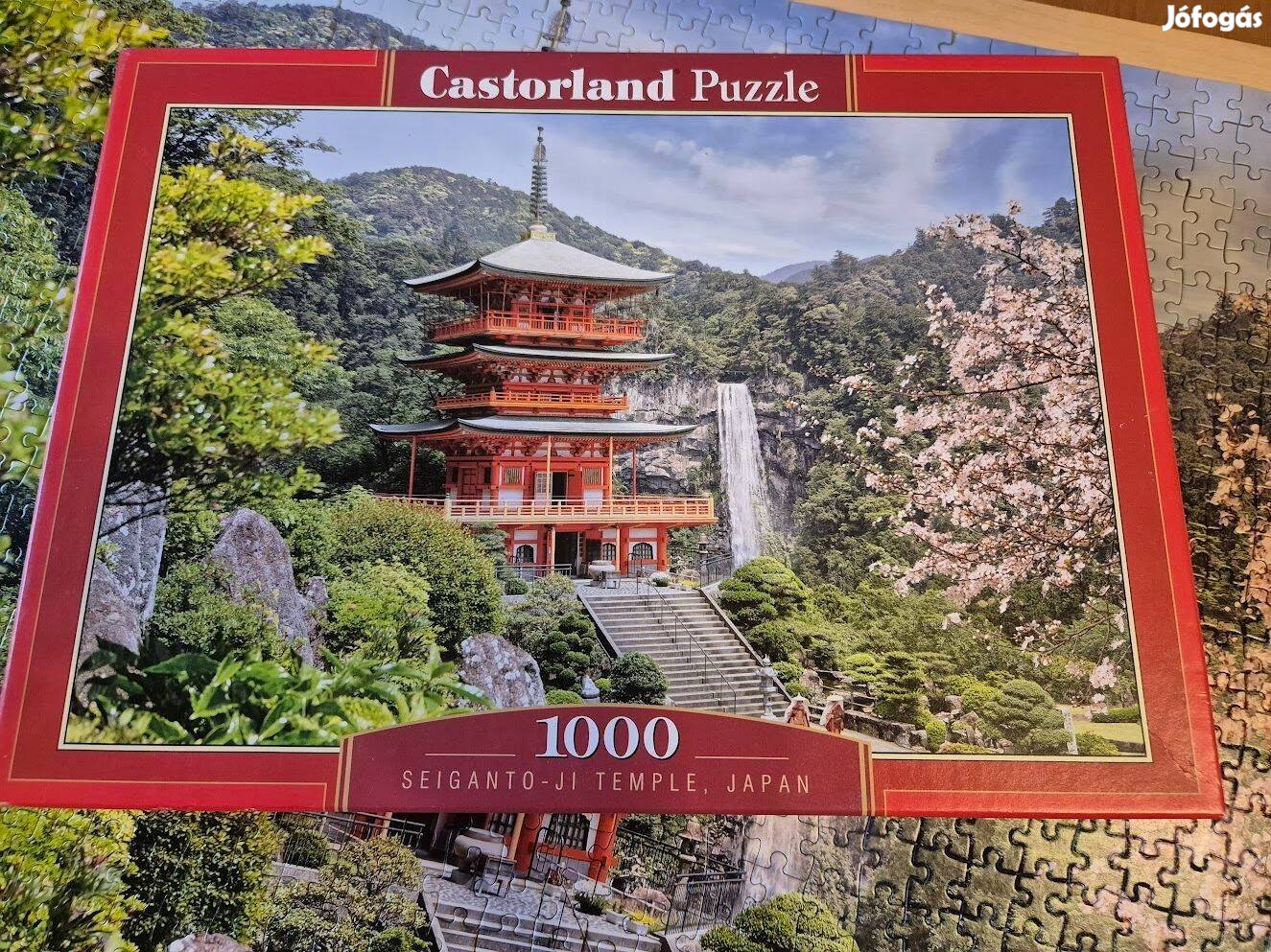 1000 darabos Castorland puzzle/kirakó Seiganti-Ji templom