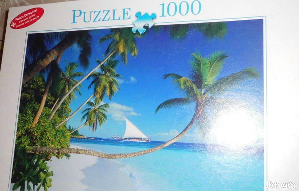 1000 db-os Puzzle eladó! Tengerpart és pálmafák rakható ki!