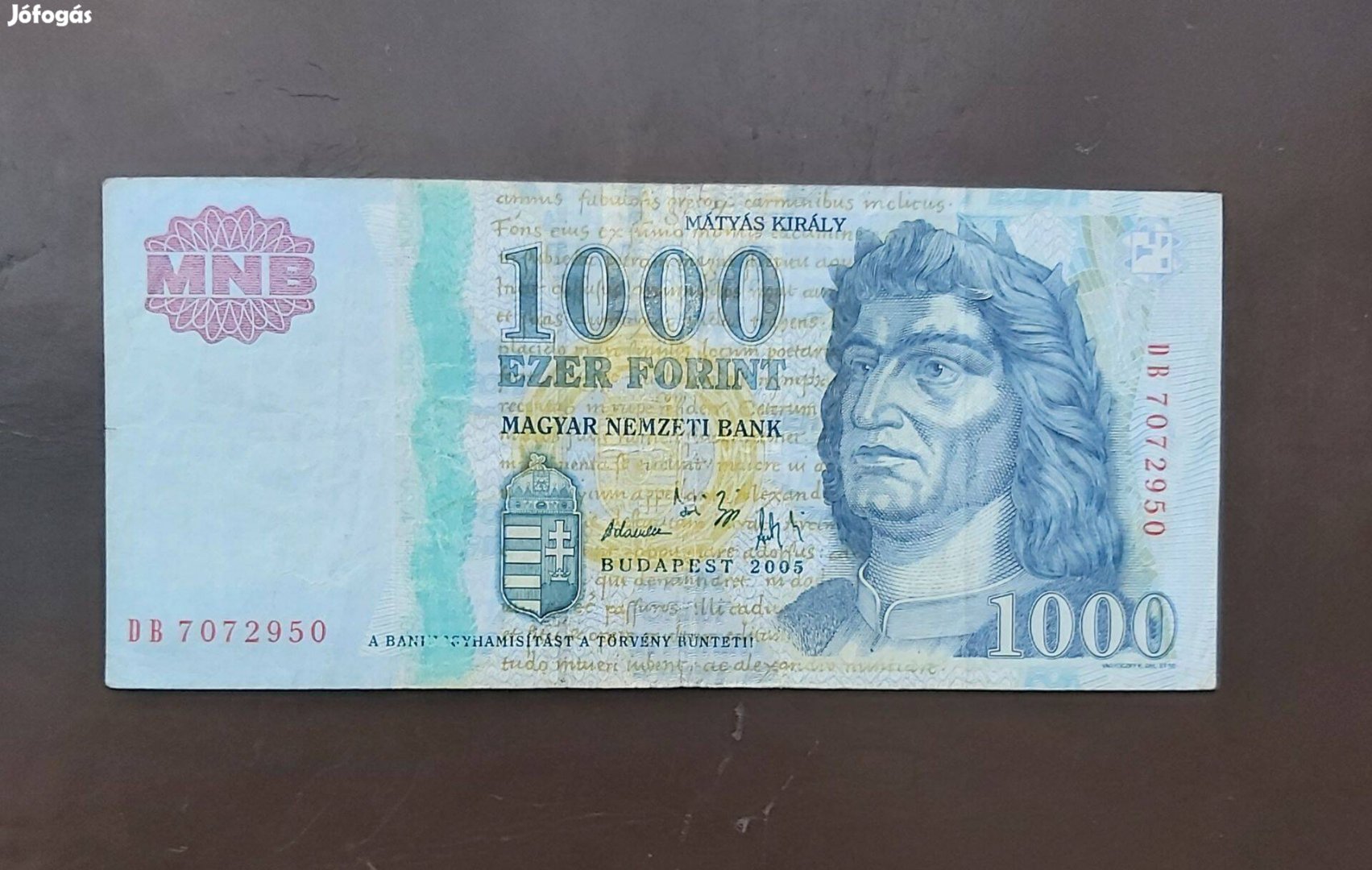 1000 forintos 2005 zöldcsik