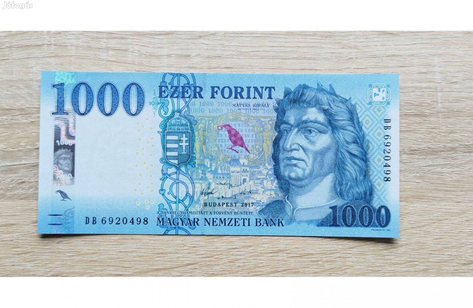 1000 forintos papirpénz "DB" 2017 UNC
