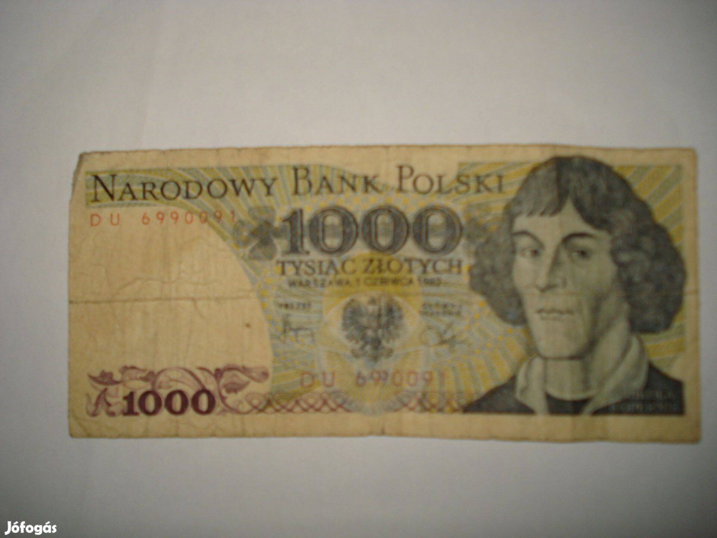 1000 zloty bankjegy Lengyelország