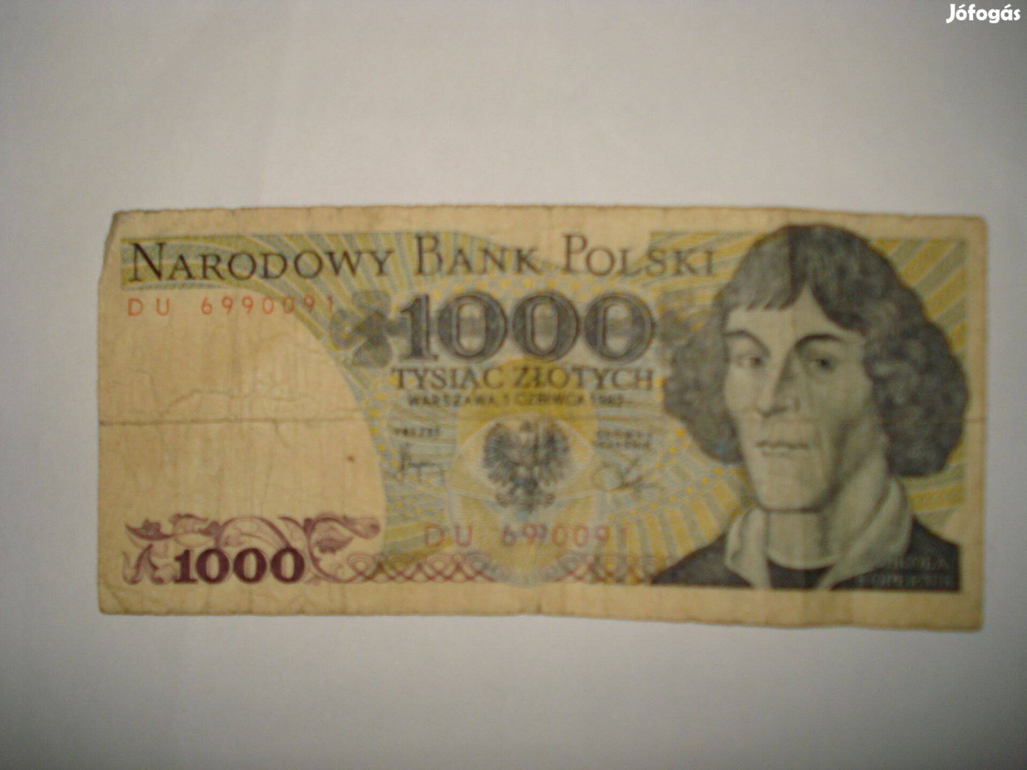 1000 zloty bankjegy Lengyelország