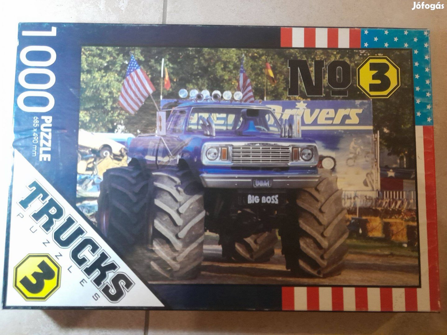 1000db-os Monster truck kirakós, puzzle 5000Ft-ért ujpesten eladó!