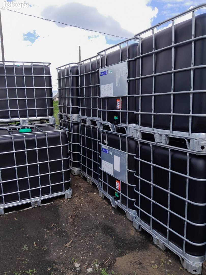 1000l-es tartály, fekete