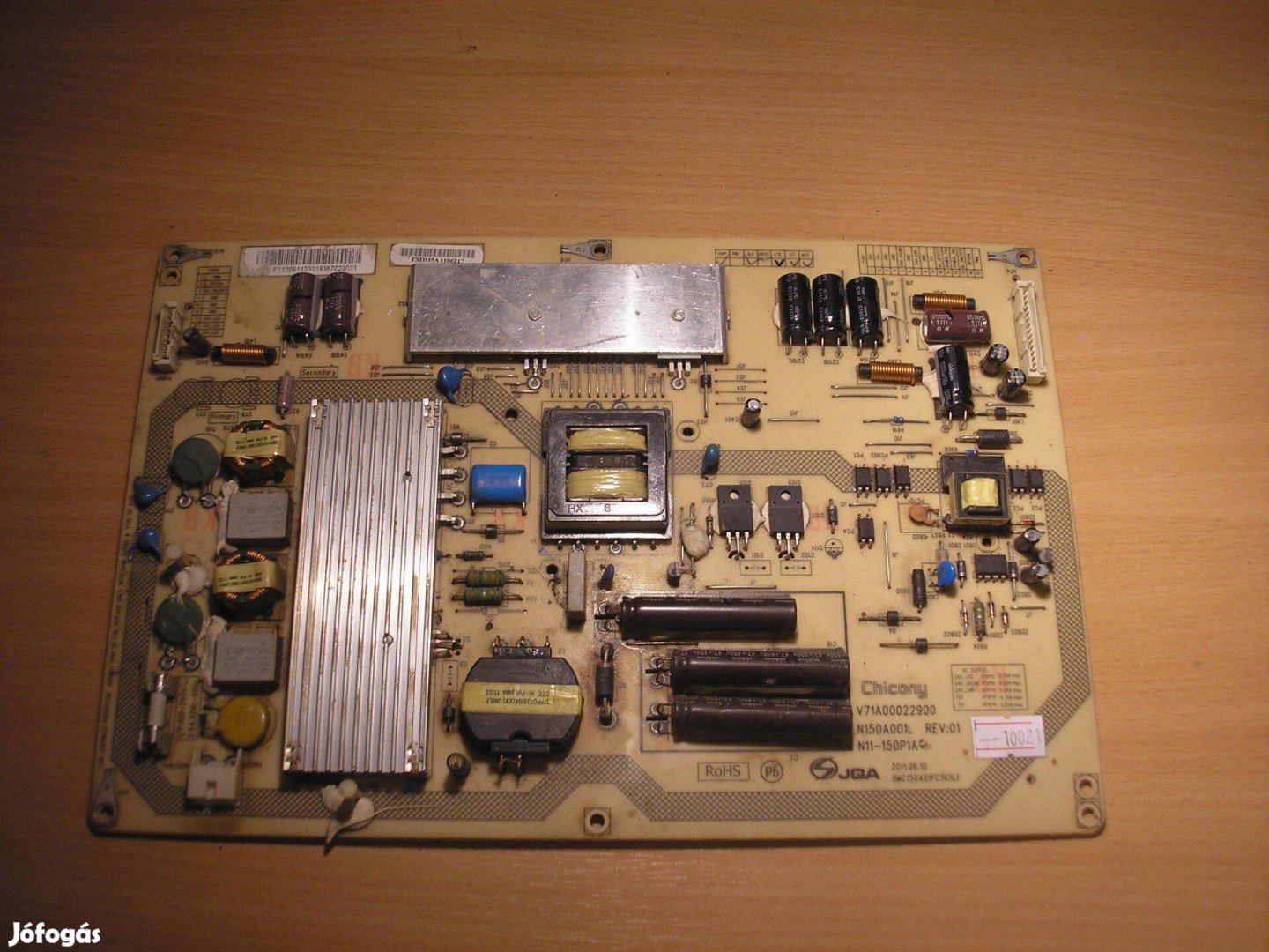 10021 Toshiba 40TL868 tápegység V71A00022900 N150A001L REV:01 N11-150P